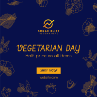 Vegetarian Day Sale Instagram Post Design