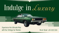 Luxury Vintage Car Facebook Event Cover