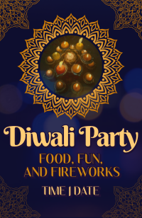 Traditional Diwali Celebration Invitation Image Preview