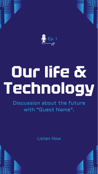 Life & Technology Podcast Instagram Story