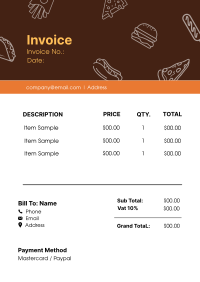 Top Food Invoice