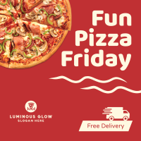 Fun Pizza Friday Instagram Post