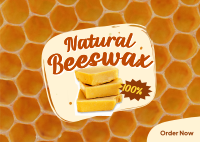 Pure Natural Beeswax Postcard