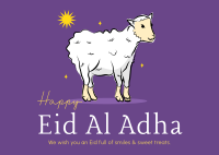 Eid Al Adha Lamb Postcard