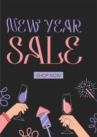 New Year Celebration Sale Flyer