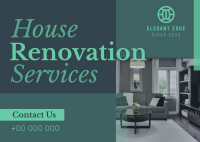 Fast Renovation Service Postcard