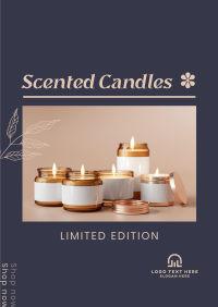 Limited Edition Scented Candles Poster