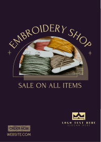 Embroidery Materials Flyer