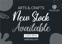 Artsy New Stock Postcard Design