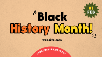 Funky Black History Facebook Event Cover