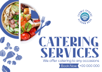 Food Bowls Catering Postcard