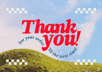 Nostalgic Thank You Postcard