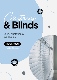 Curtains & Blinds Installation Flyer