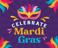 Celebrate Mardi Gras Facebook Post