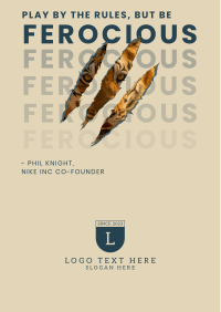 Be Ferocious Flyer