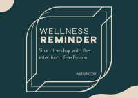 Wellness Self Reminder Postcard