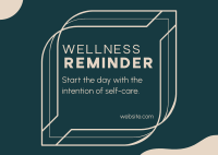 Wellness Postcard example 2