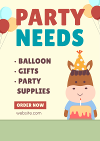 Party Supplies Flyer