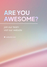 Are You Awesome? Flyer