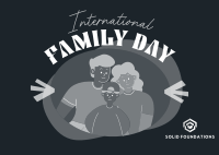 International Family Day Celebration Postcard Image Preview