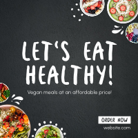 Healthy Dishes Instagram Post Design