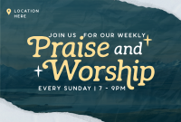 Praise & Worship Pinterest Cover Design