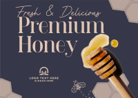 Premium Fresh Honey Postcard