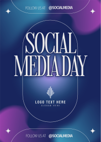 Minimalist Social Media Day Poster