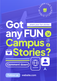 Student Campus Stories Flyer