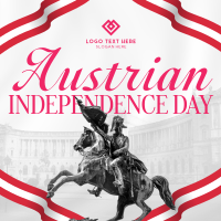 Elegant Austrian Independence Instagram Post Design