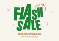 Flash Sale Postcard Design