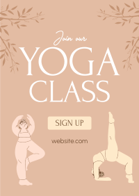 Zen Yoga Class Flyer