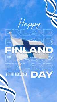 Simple Finland Indepence Day Facebook Story