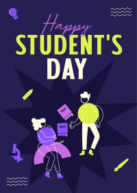 Student Geometric Day Poster