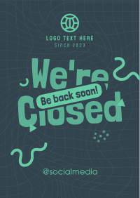 Quirky We're Closed Flyer