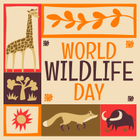 Paper Cutout World Wildlife Day Instagram Post