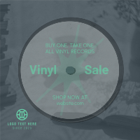 Vinyl Record Sale Instagram Post