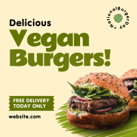 Vegan Burgers Instagram Post Image Preview