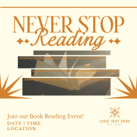 Book Reading Event Instagram Post Design