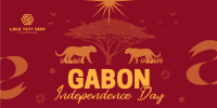 Gabon Independence Day Twitter Post