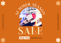 Summer Season Sale Postcard