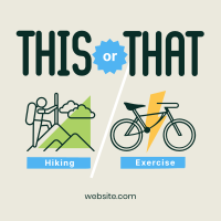 This or That Exercise Instagram Post