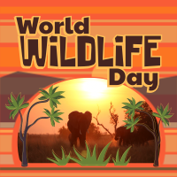 Modern World Wildlife Day Instagram Post