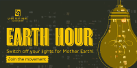 Earth Hour Light Bulb Twitter Post