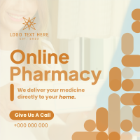 Minimalist Curves Online Pharmacy Linkedin Post