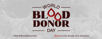 World Blood Donor Badge Facebook Cover