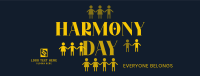 People Harmony Day Facebook Cover Design