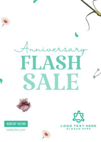 Anniversary Flash Sale Poster