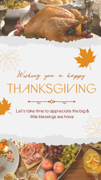 Thanksgiving Day Greetings Instagram Story Design