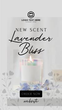 Lavender Bliss Candle Facebook Story